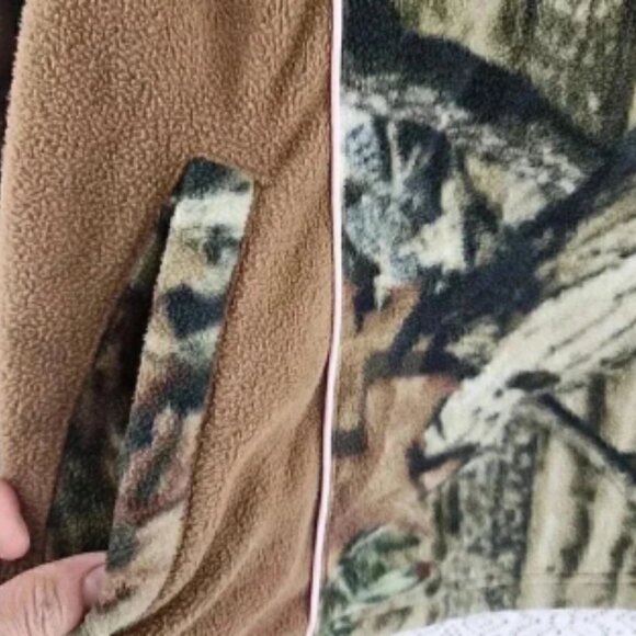 Break Up Infinity Mossy oak Camo Zip up Pullover Women's Sweatshirt XL - Picture 5 of 8